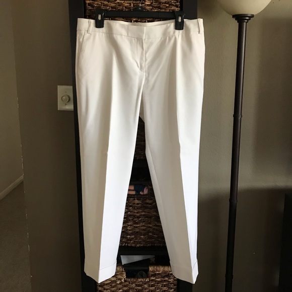 Express Pants - Express editor white ankle crop
